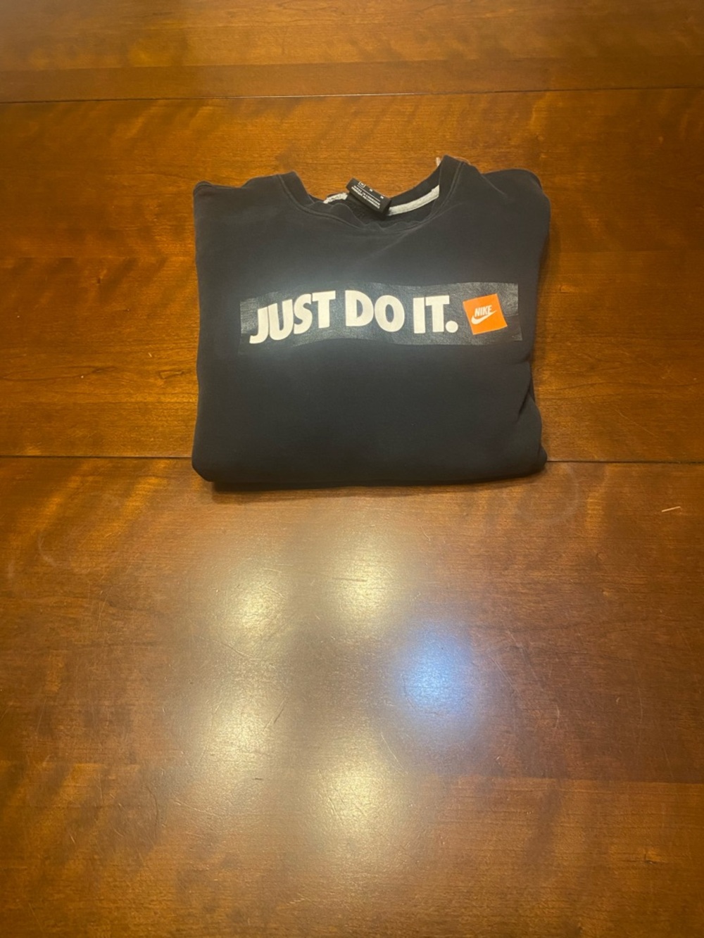 Nike Black Just Do It Fleece Sweatshirt Long Sleeve Women’s M